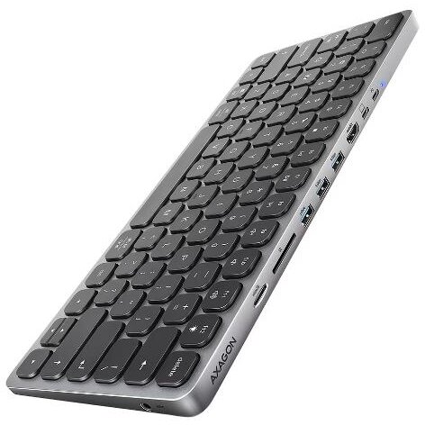 Hub cu Tastatura HMC-KB-US USB SD/microSD HDMI PD Layout US Negru