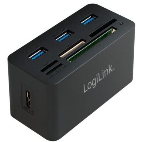 Hub Extern 3x USB 3.0 Conectare prin USB 3.0 Alte Porturi: SD MicroSD M2 MS Duo/Pro CF Negru