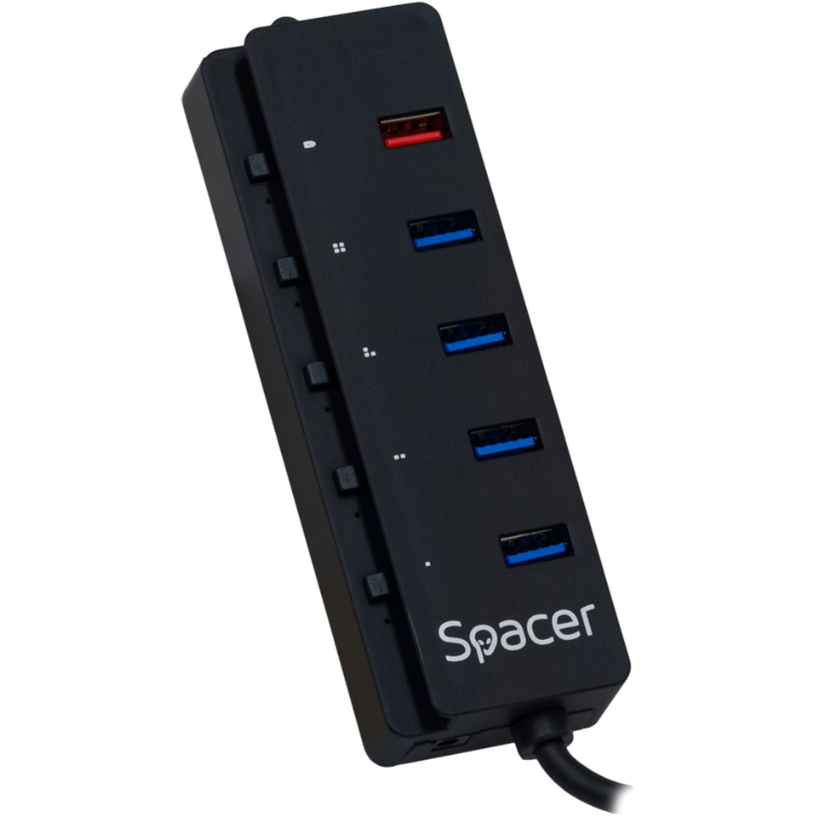 HUB Extern Porturi USB: USB 3.0 x 4 Port USB Quick Charge x 1 Conectare Prin USB 3.0 Alimentare 220V Negru