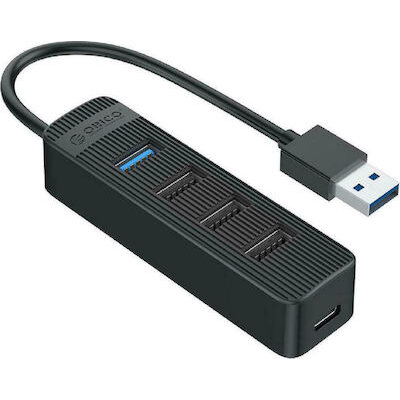 Hub Extern USB-A la 1x USB-A 3.0 + 3xUSB-A 2.0 Cablu 15CM Negru