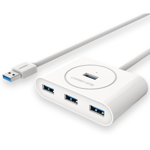 Hub USB CR113 Extern USB 3.0 x4 Conectare Prin USB 3.0 1m Alb