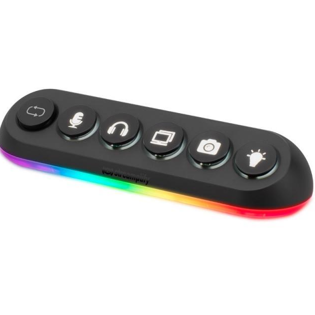HUB USB  Desck 5 RGB 5 Negru