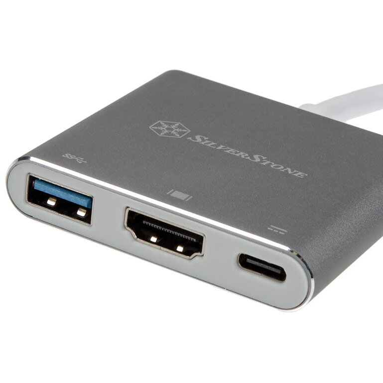 Hub USB DisplayPort 1.2, HDMI 2.0a USB 3.1 Typ C USB 3.1 Type-A 15cm Argintiu