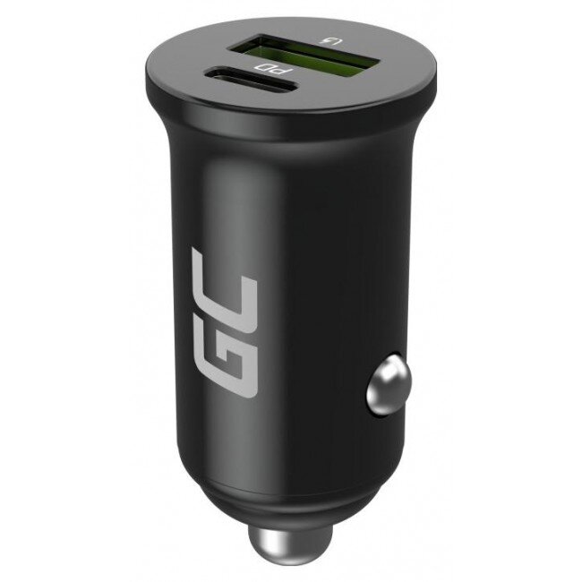 Incarcator Auto PowerRide Nano 38W USB-C USB-A PD 3.0 Negru