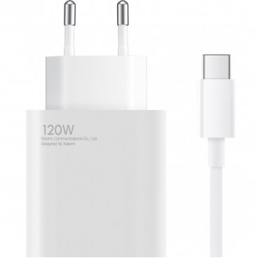 Incarcator Cablu USB-C  120W 6A 1 x USB-A Alb