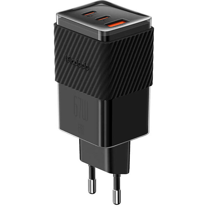 Incarcator CH-1501, incarcare rapida, 2x USB-C, 1x USB, Negru