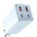 Incarcator Retea GaN6 Pro QC 100W 2xUSB Type-C Output 5V/3A 2xUSB Albastru