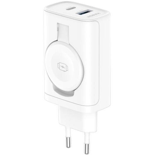 Incarcator Retea PD 2in1  MagSafe  1x USB-C  1xUSB2.0   33W  Apple 2.4A Alb