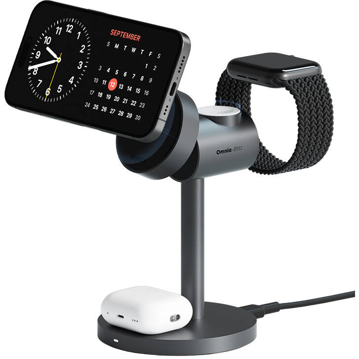 Incarcator Wireless LC-MC311   MagFusion  3in1 15W Qi2 Gri