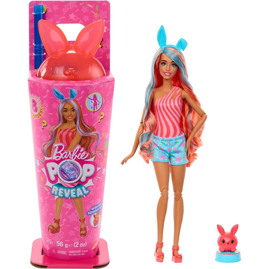 Jucarie Barbie Pop! Reveal Barbie Shakes Series - Kitten Barbie