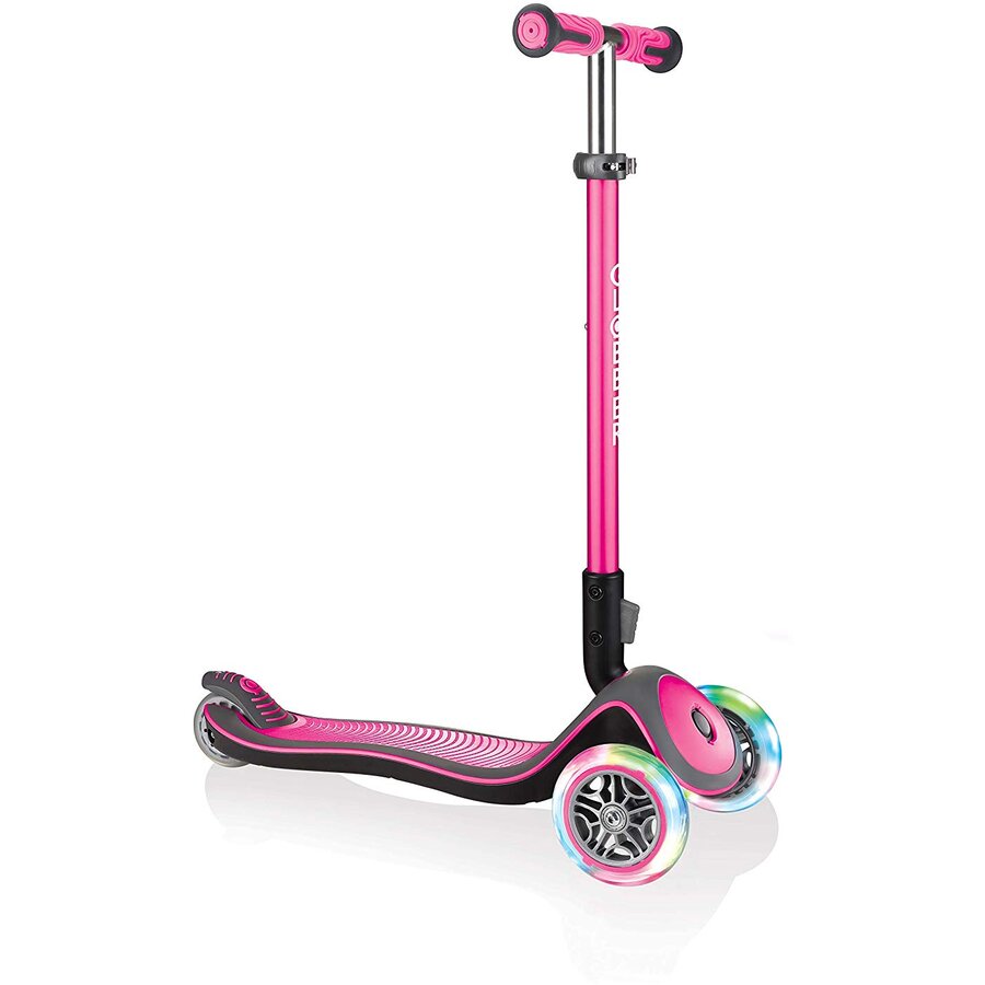 Jucarie Elite Deluxe with light rollers, Scooter (pink / black)