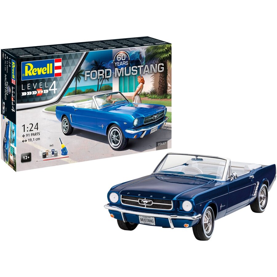 Jucarie gift set 60th Anniversary of Ford Mustang, model vehicle (scale: 1:24)