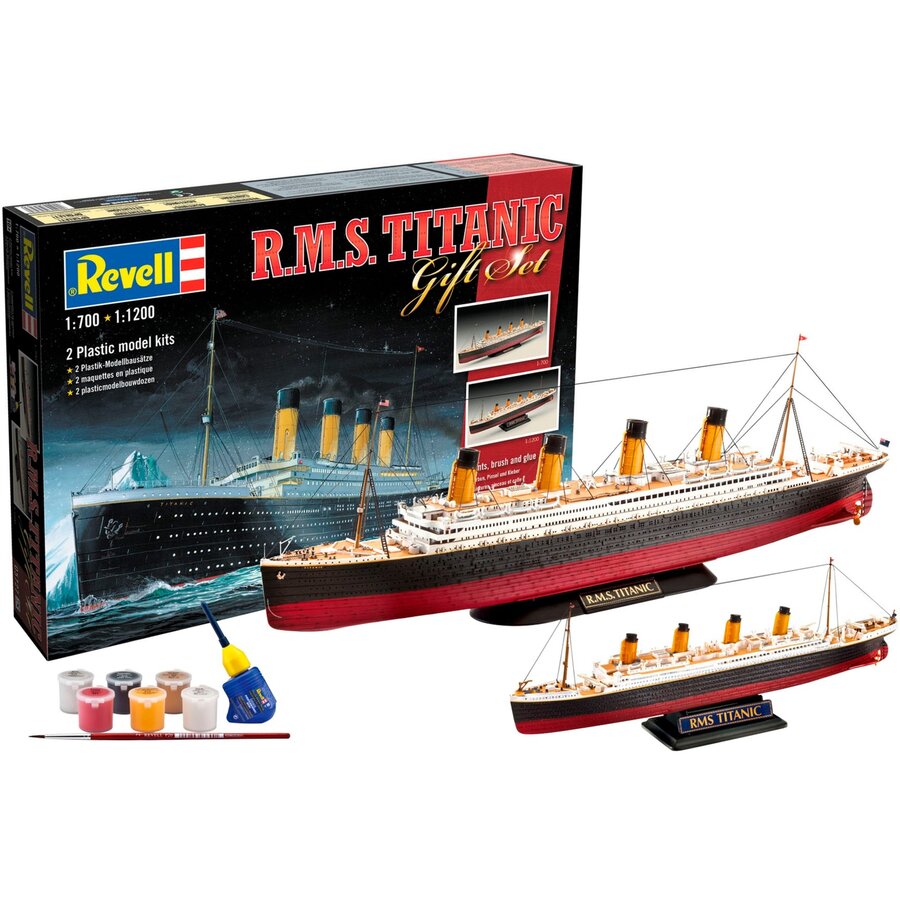 Jucarie gift set RMS Titanic, model vehicle (two models, scale: 1:700 and 1:1200)