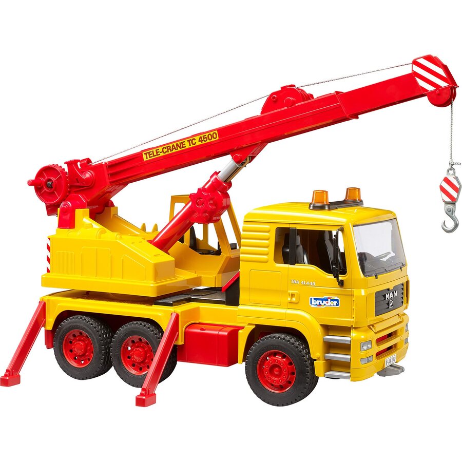 Jucarie MAN TGA crane truck, toy vehicle