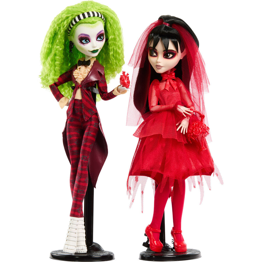 Jucarie Monster High Skullector Beetlejuice Beetlejuice - Betelgeuse and Lydia