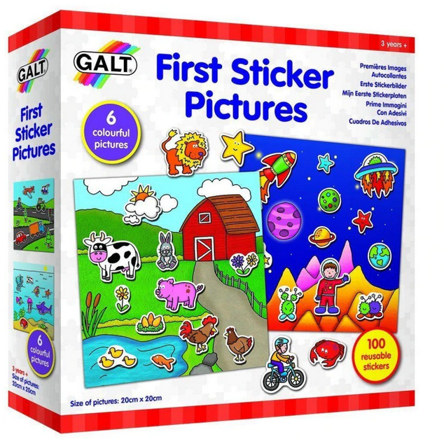 Jucarie Primul Meu Set De Stickere 6 Imagini Reutilizabile 3ani+ Multicolor