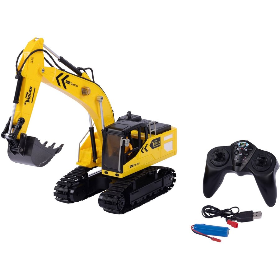 Jucarie RC Construction Vehicle Mini Digger 2.0 (scale: 1:18)