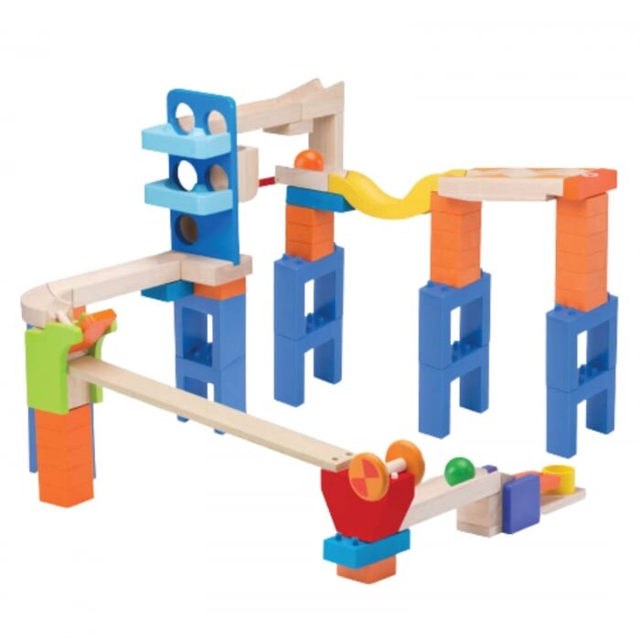 Jucarie Traseu Cu Bile Din Lemn Wonder Bridge