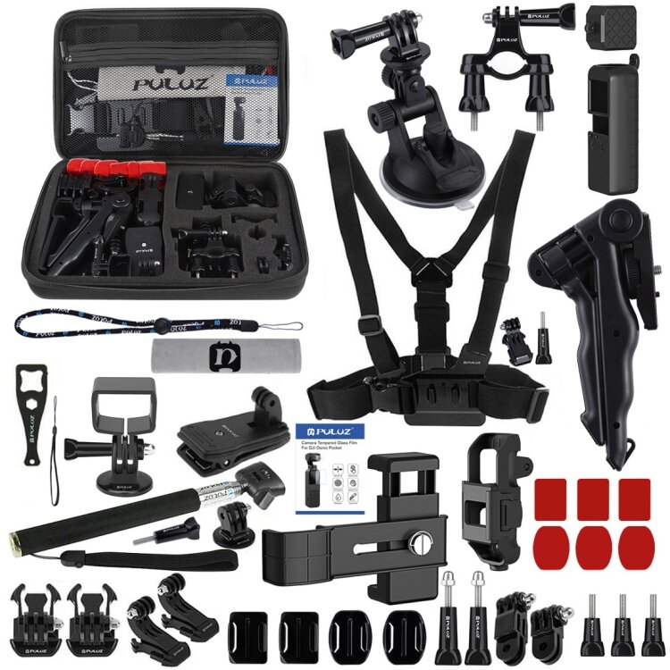 Kit Accesorii PKT47 43 in1 Ultimate Combo pentru Camere Video de Actiune 43 Piese