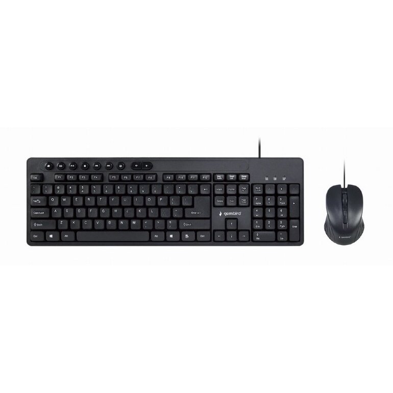 Kit Tastatura + Mouse KBS-UM-04USB QWERTY US Negru