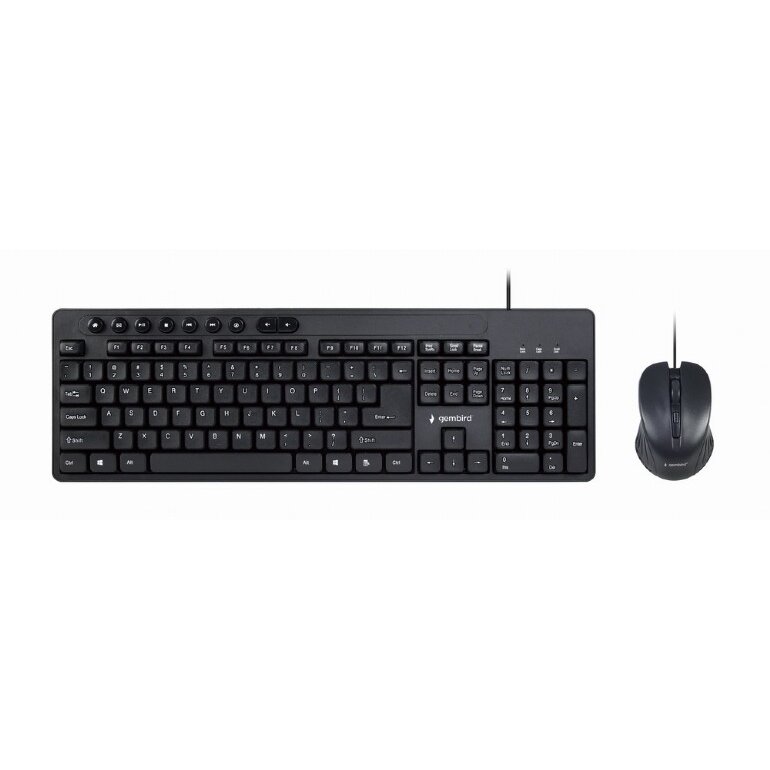 Kit Tastatura si Mouse KBS-UM-04 US-Layout Negru