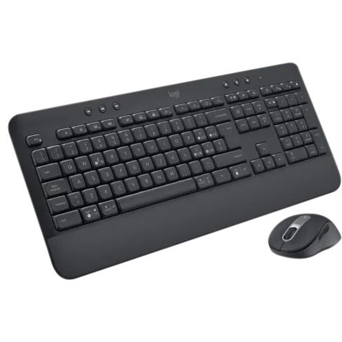 Kit Tastatura si Mouse Signature MK650 Combo for Business Layout DE Negru Grafit