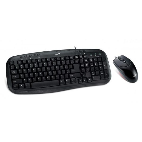 Kit tastatura si mouse Smart KM-200 USB 104 taste concave Mouse Optic 1000dpi 3 Butoane Negru