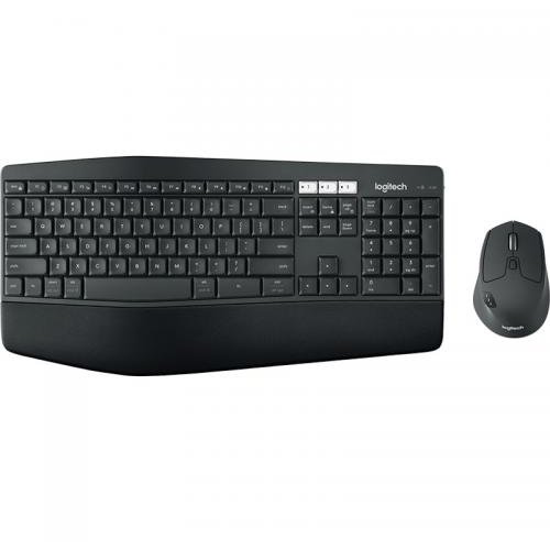 Kit Wireless MK850 Tastatura Bluetooth + Mouse Optic Bluetooth Black