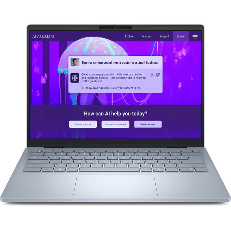 Laptop 14 Plus DB14250 14 inch 2.5K Intel Core Ultra 7 258V 32GB LPDDR5X 1TB SSD Windows 11 Pro 3Yr CIS Iced Blue