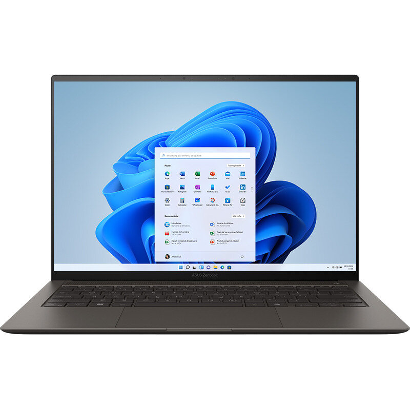 Laptop 14inch Zenbook S 14 OLED UX5406SA 3K 120Hz Touch Intel Core Ultra 7 258V 32GB LPDDR5X 1TB SSD Intel Arc 140V Windows 11 Pro Zumaia Gray