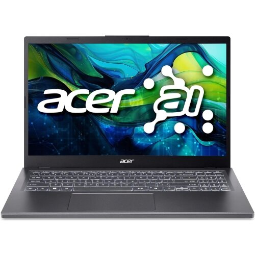 Laptop Aspire 15 FHD 15.6 inch AMD Ryzen 5 8640HS 16GB 512GB SSD Free Dos Steel Gray