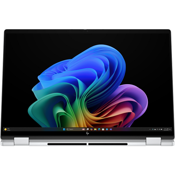 Laptop OmniBook X Flip 2K 16 inch Intel Core Ultra 5 226V 16GB 512GB PCie Windows 11 Home Glacier Silver