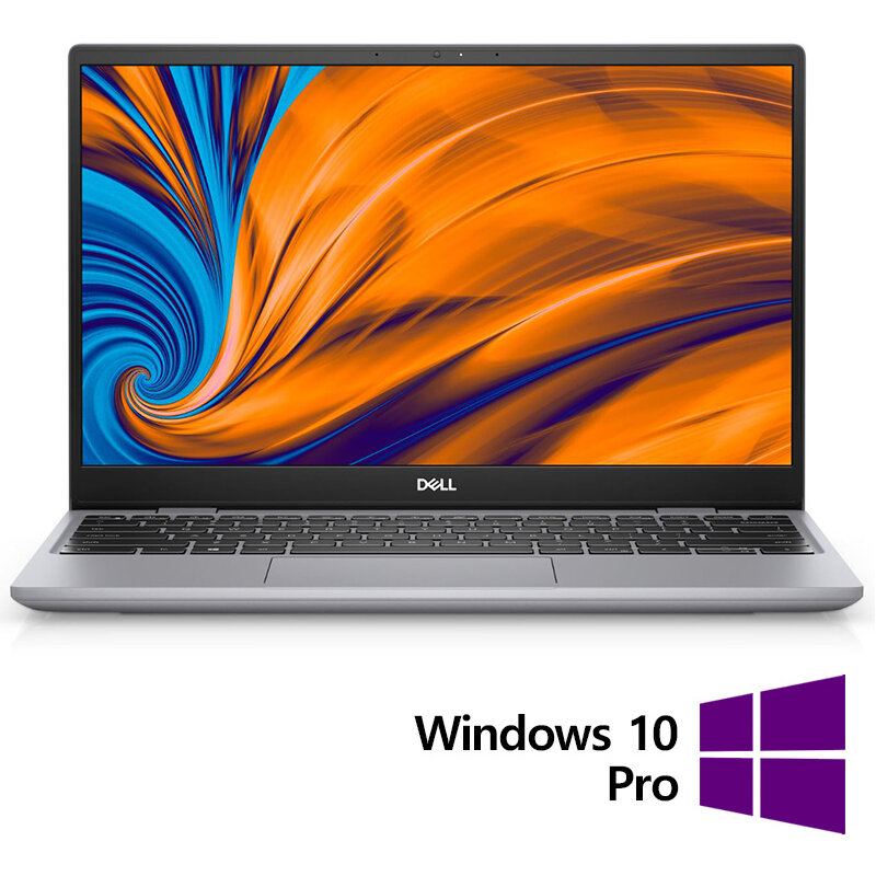 Laptop Refurbished Latitude 3320 FHD 13.3 inch Intel Core i5-1135G7 8GB 256GB SSD Windows 10 Pro Silver