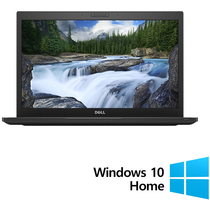 Laptop Refurbished Latitude 7490 14 inch FHD Intel Core i5-8350U 8GB 256GB SSD Windows 10 Home Grey