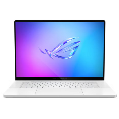 Laptop ROG Zephyrus G16 WQXGA 16 inch Intel Core Ultra 9 285H 64GB 2TB SSD RTX 5080 Free Dos Platinum White