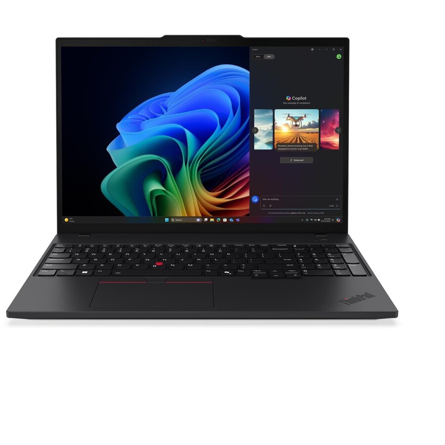 Laptop ThinkPad T16 G4 WUXGA 16 inch AMD Ryzen AI 7 Pro 350 32GB 1TB SSD Windows 11 Pro Black