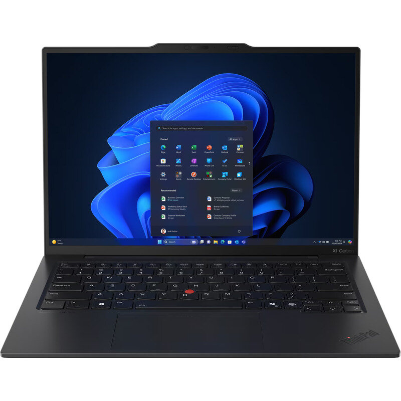 Laptop ThinkPad X1 Carbon Gen 13 Aura Edition 2.8K OLED 120Hz Touch Intel Core Ultra 7 265U 64GB LPDDR5X 1TB SSD 5G Windows 11 Pro Black Paint