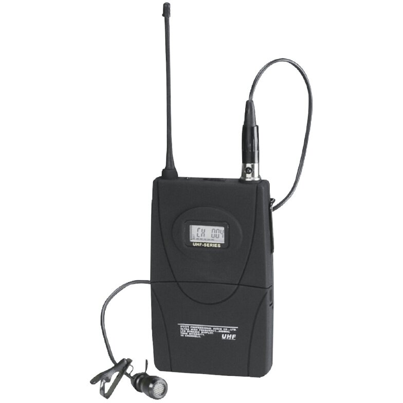 Lavaliera Wireless Cu Frecventa Reglabila Negru