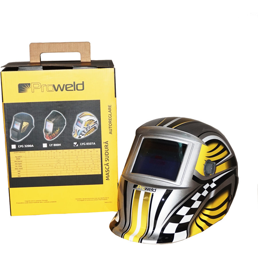 LYG-8507A masca sudura automata LCD reglabila clasa optica 1112