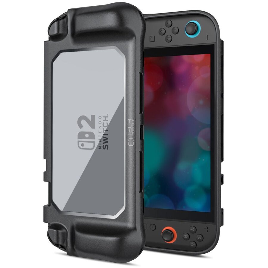 Magmat compatibila cu Nintendo Switch 2, Negru Transparent