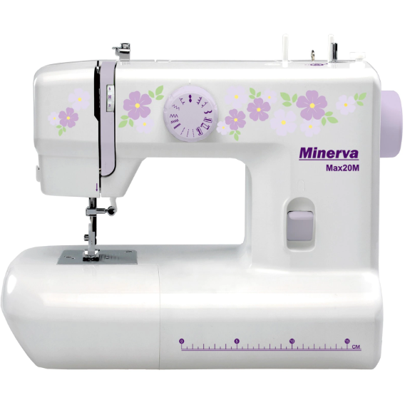 Masina Cusut Electromecanica MAX20M 13 Programe 800 Imp/Min 70W Alb/Mov