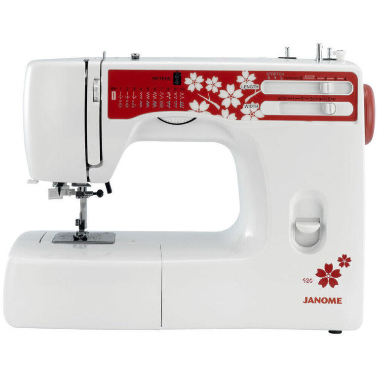 Masina de Cusut 920 Electromecanica 20 Programe 860Imp/Min 60W Alb/Visiniu