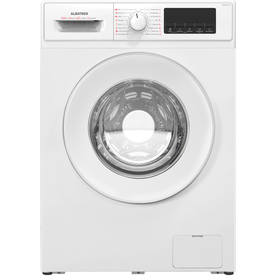Masina de Spalat Rufe AWMI14125 16 Programe 1400Rpm Clasa A Display LED 12Kg Alb