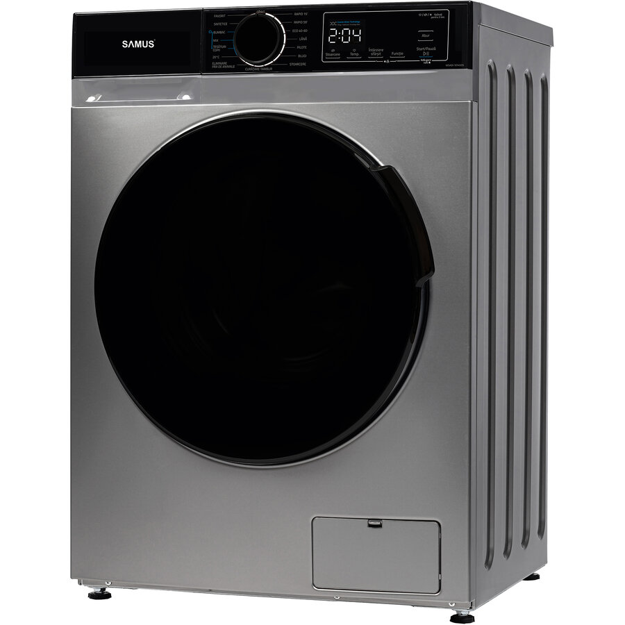 Masina de Spalat Rufe WSADI-10145DS 1400Rpm Clasa A 15 Programe Capacitate 10Kg Termostat Reglabil Gri Inchis