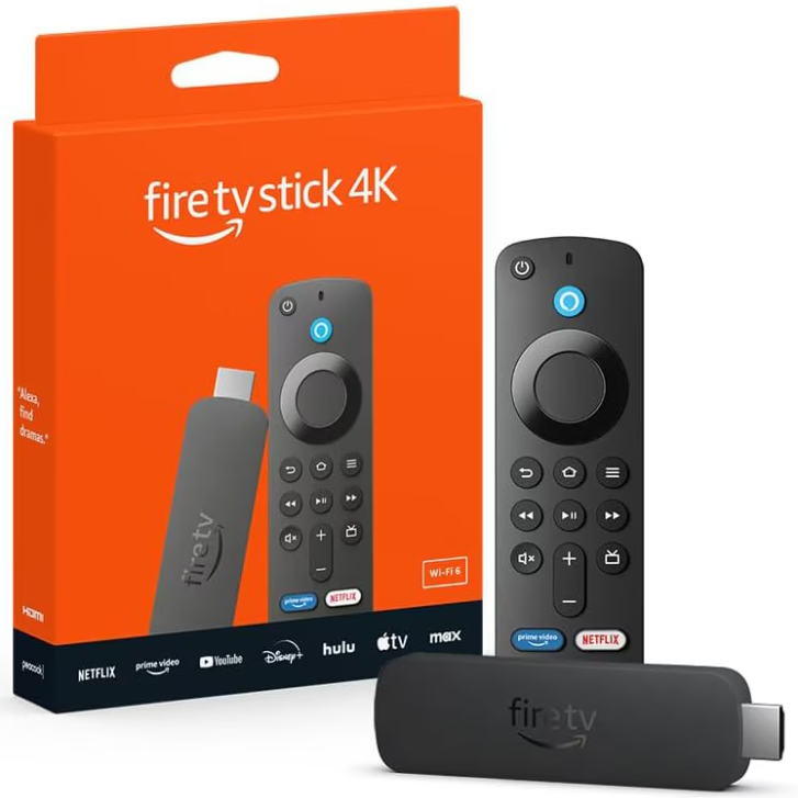 Media Player Fire TV Stick 4K (2024) Wi-Fi Alexa Voice Remote Negru