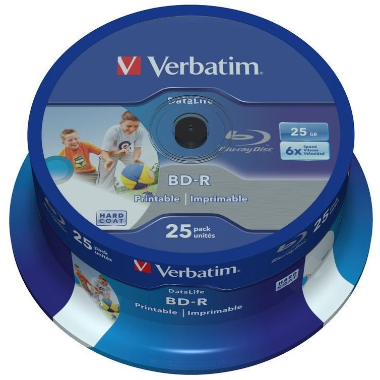 Mediu optic BD-R SL Datalife 6X 25GB 25 bucati
