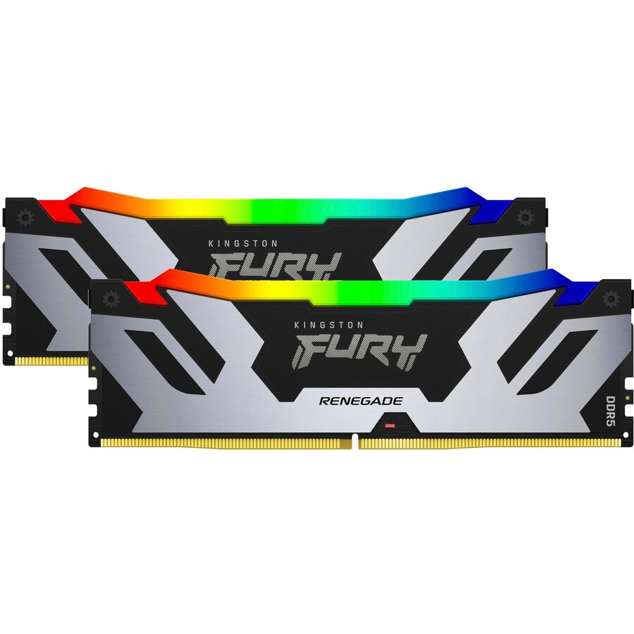 Memorie Fury Renegade RGB Silver 96GB (2x48GB) DDR5 6400MHz Dual Channel Kit