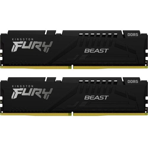 Memorie Fury Beast Black 64GB (2x32GB) DDR5 6400MHz Dual Channel Kit