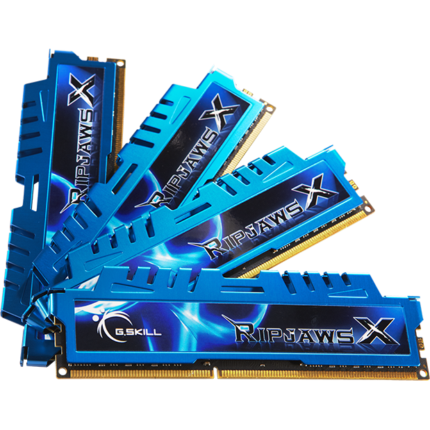 Memorie RipjawsX Blue 32GB (4x8GB) DDR3 1600MHz CL9 Quad Channel Kit