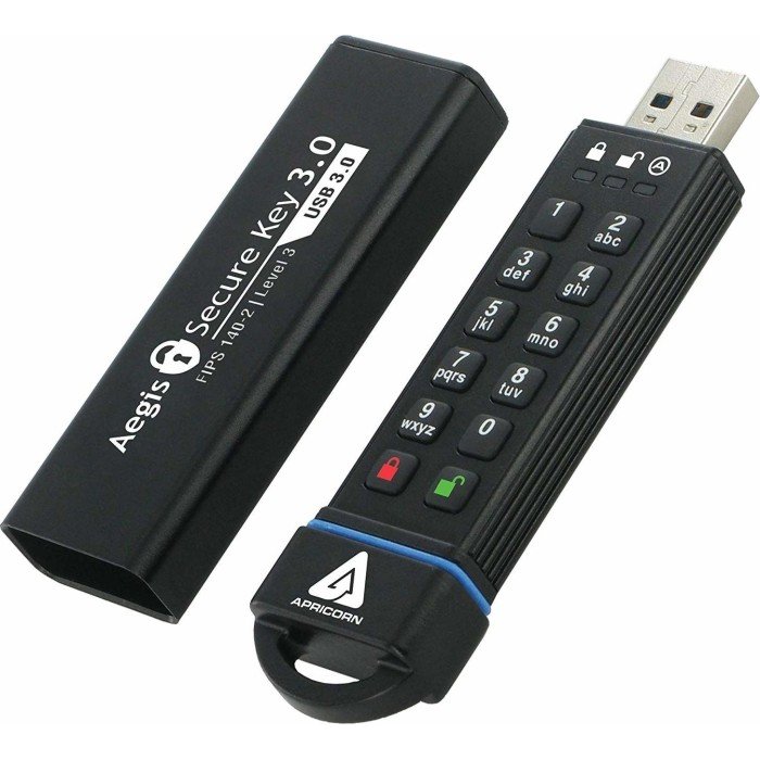 Memorie USB Aegis 480GB Secure Key USB 3.0 Black